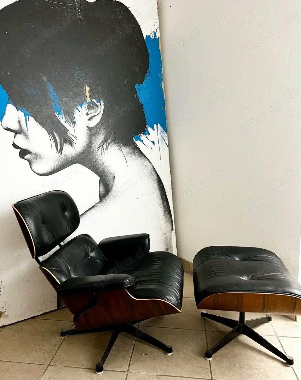 Vitra Lounge Chair & Ottoman - Santos Palisander - Eames