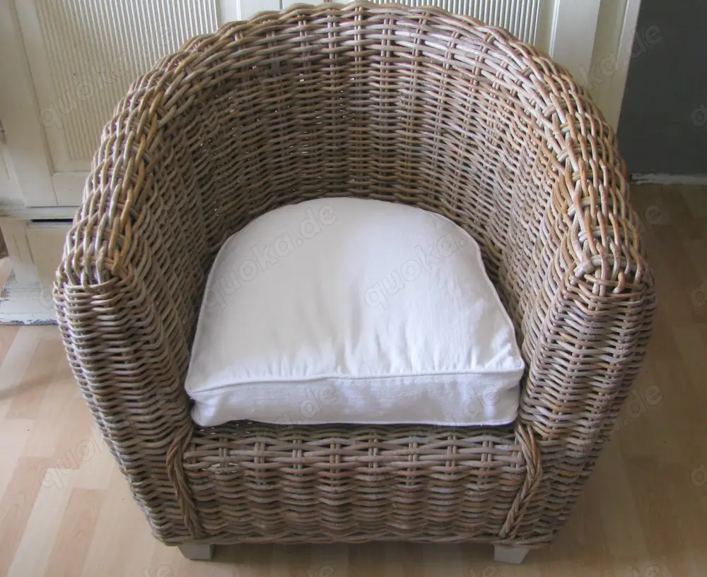 Einzel-Sessel aus geflochtener Weide ...