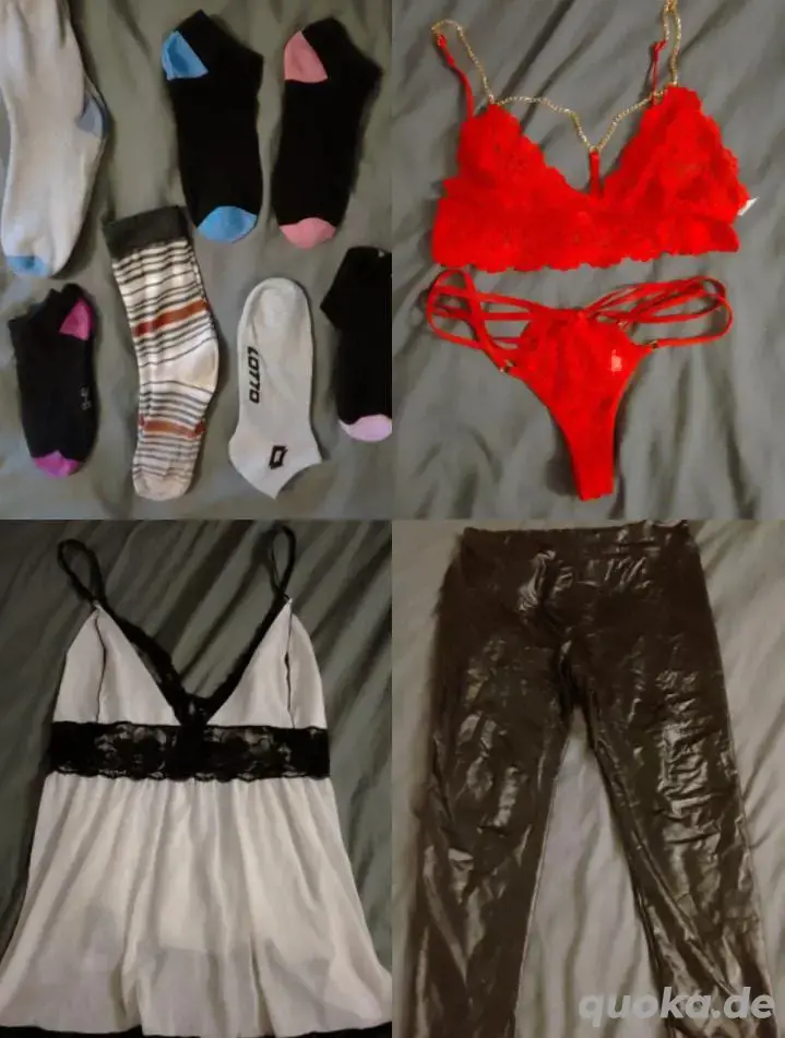 Jede menge für Dich getragene Wäsche, Kleidung & Schuhe!