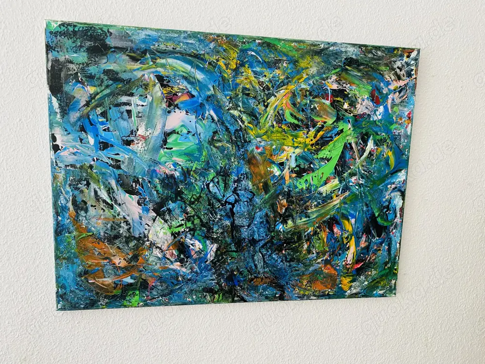 Acrylgemälde Abstrakt auf Leinwand Unikat  60x80 