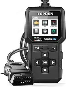 TOPDON AL400 OBD2 Diagnosegerät 10 OBD2 Modi One Touch I M Bereitschaftstaste Autos ab Baujahr 1996