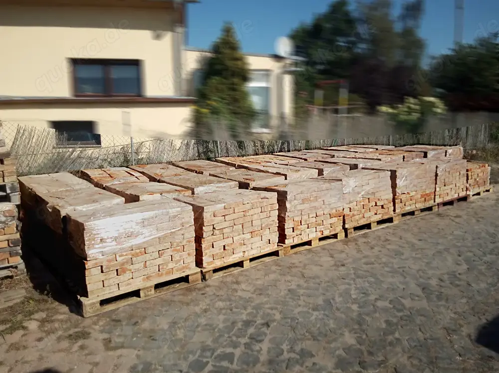 40 to LKW ab Baustelle original historische klassisch rote Ziegel steine Antik Klinker rustikal Back