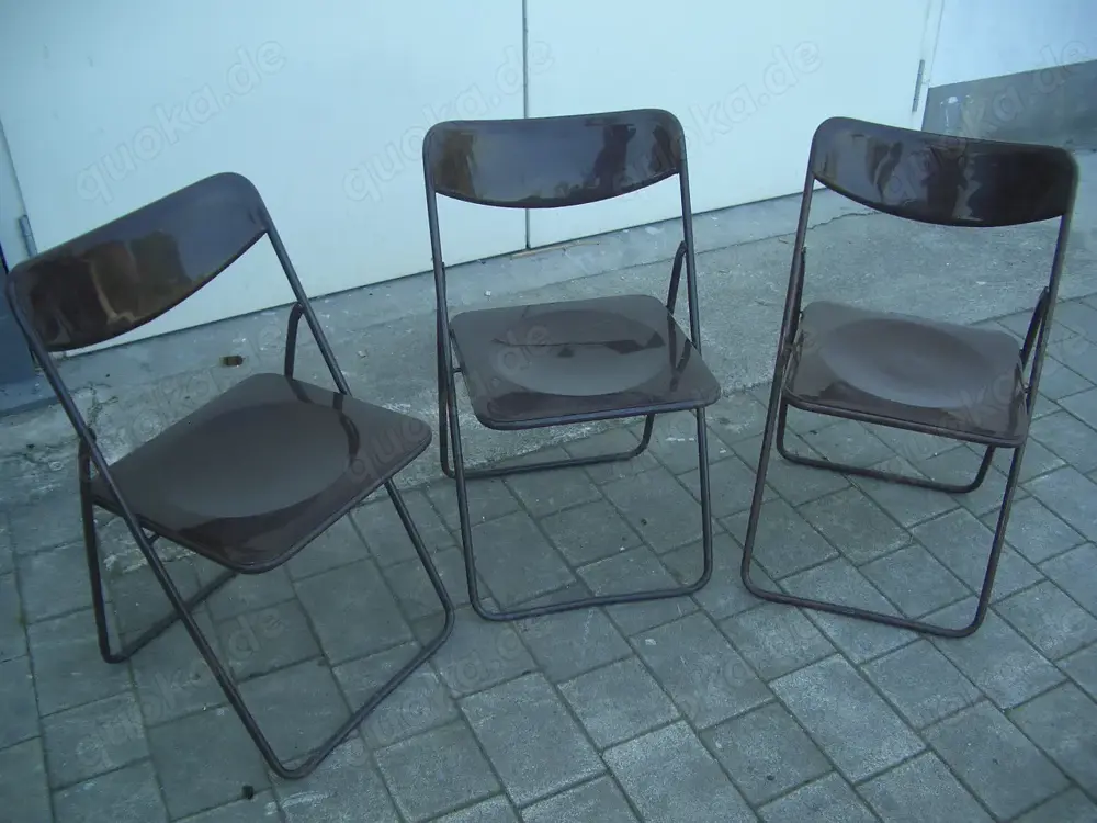 3 Klappstühle ausgegraben! Ikea Ted  Mokkabraun