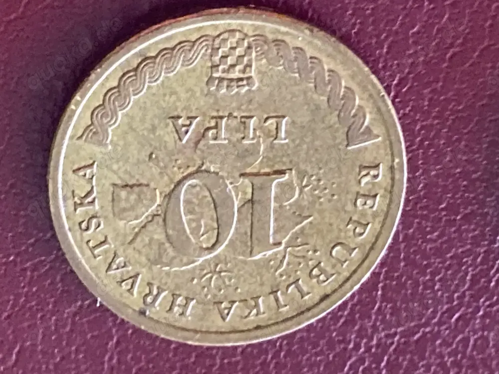 Münze Münzen Umlaufmünze Kroatien 10 Lipa 2015