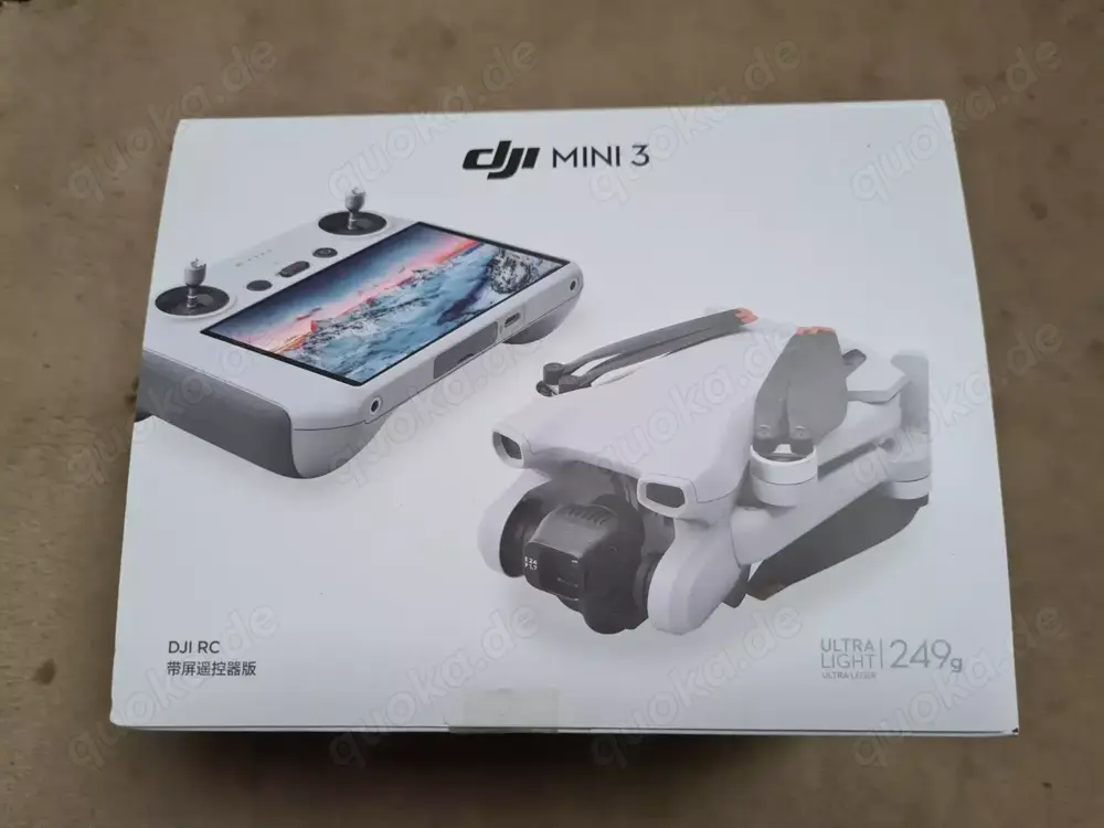DJI Mini 3 Kameradrohne mit RC Fernsteuerung - neu im Originalkarton