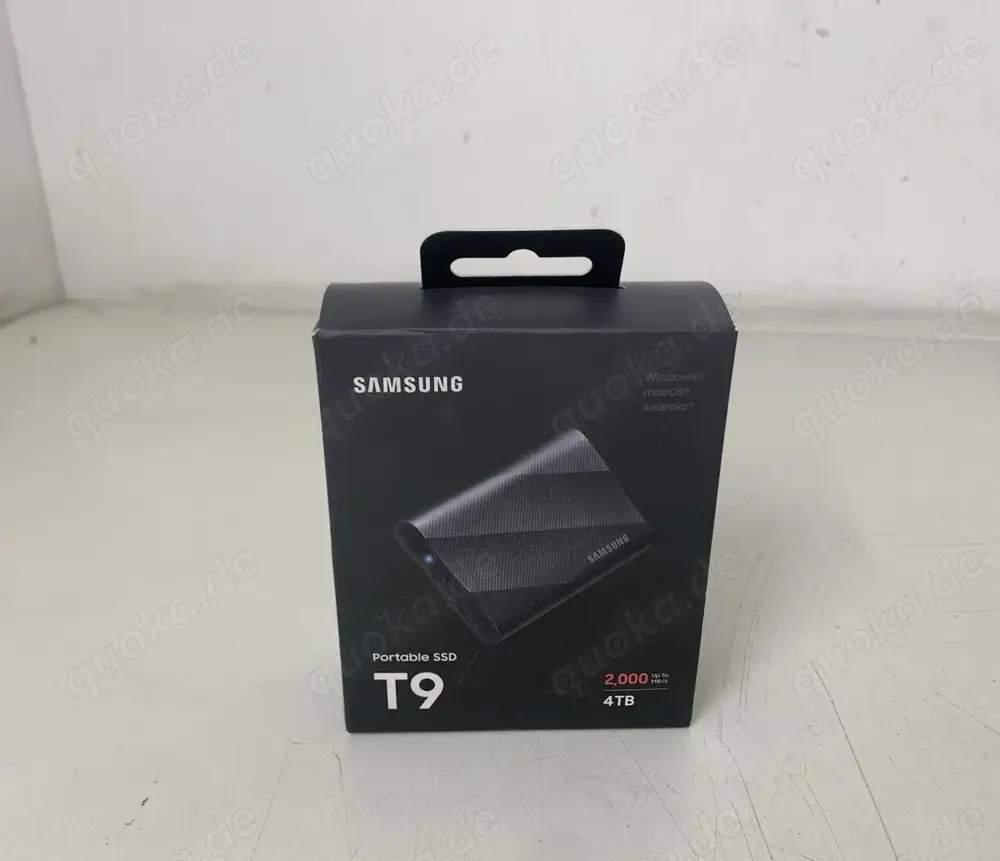 SAMSUNG Portable SSD T9 4 TB, Externe SSD schwarz, USB 3.2 NEU!