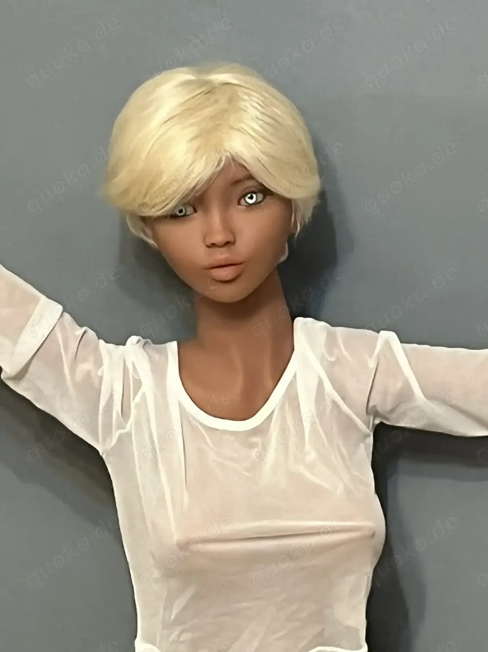 Real Doll Abbey 141cm mit Edelstahlskelet voll durchbewegbar 