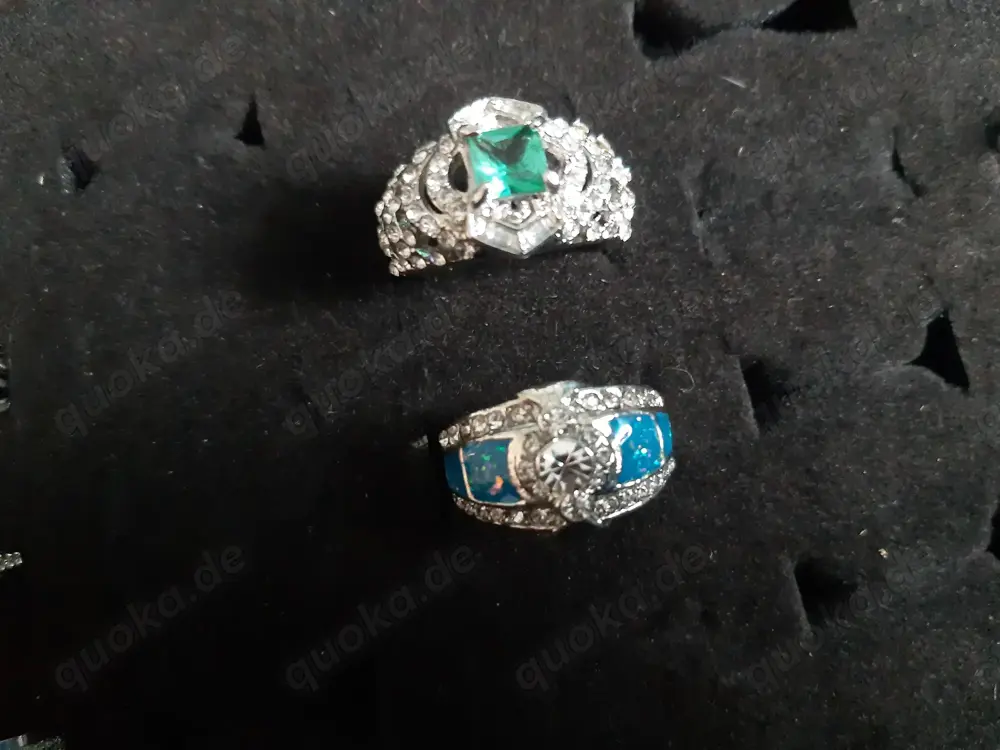 2 wunderschöne breite Edelstahl Ringe