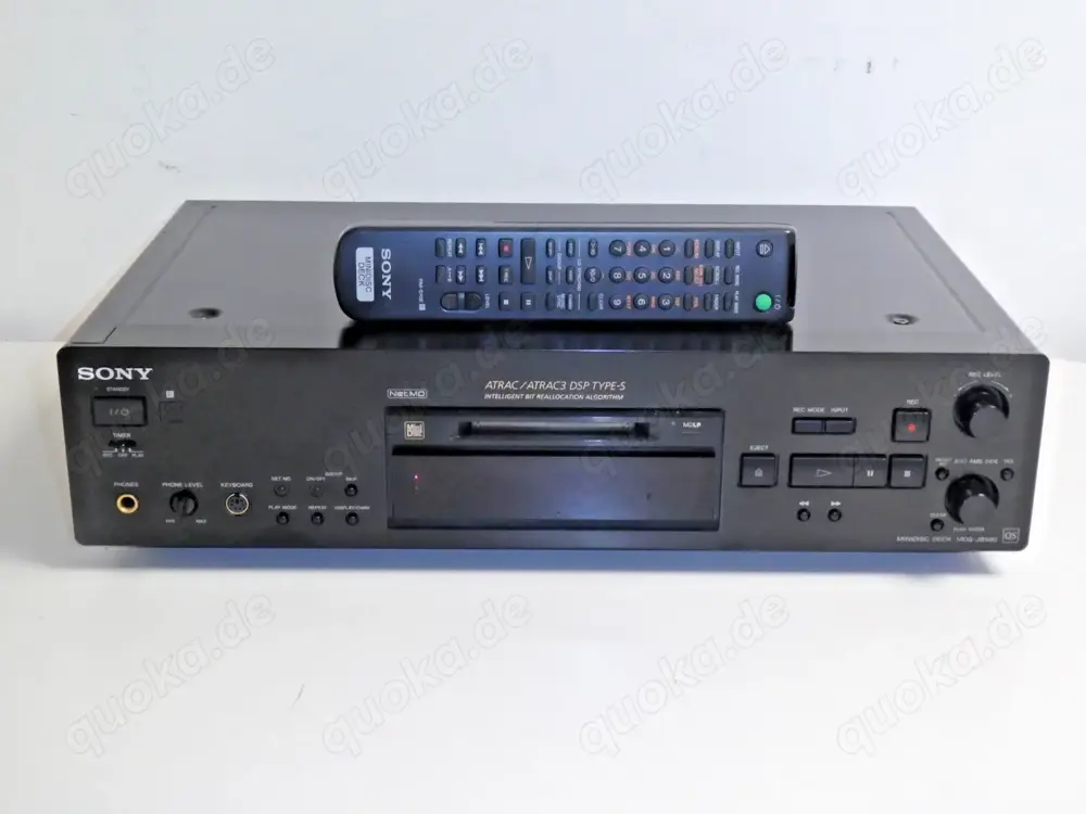 Sony MDS-JB980 High-End MiniDisc Recorder in Schwarz, inkl. FB 2 Jahre Garantie