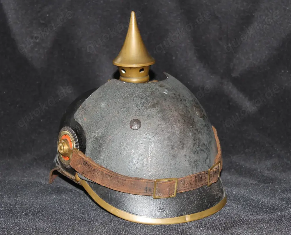 Panzerung MG 08 Pickelhaube schweres Maschinengewehr Kaiserliches Heer
