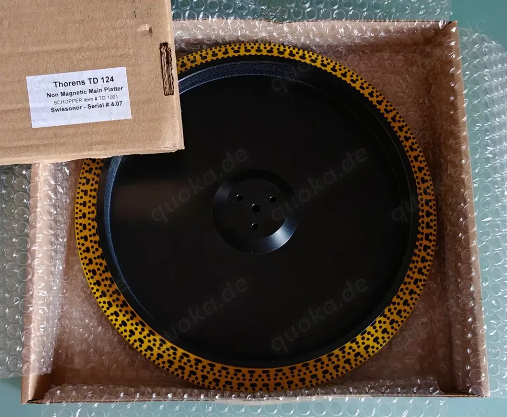 Schopper Swissonor Non Magnetic Main Platter for Thorens TD124 Turntable MK1 MK2