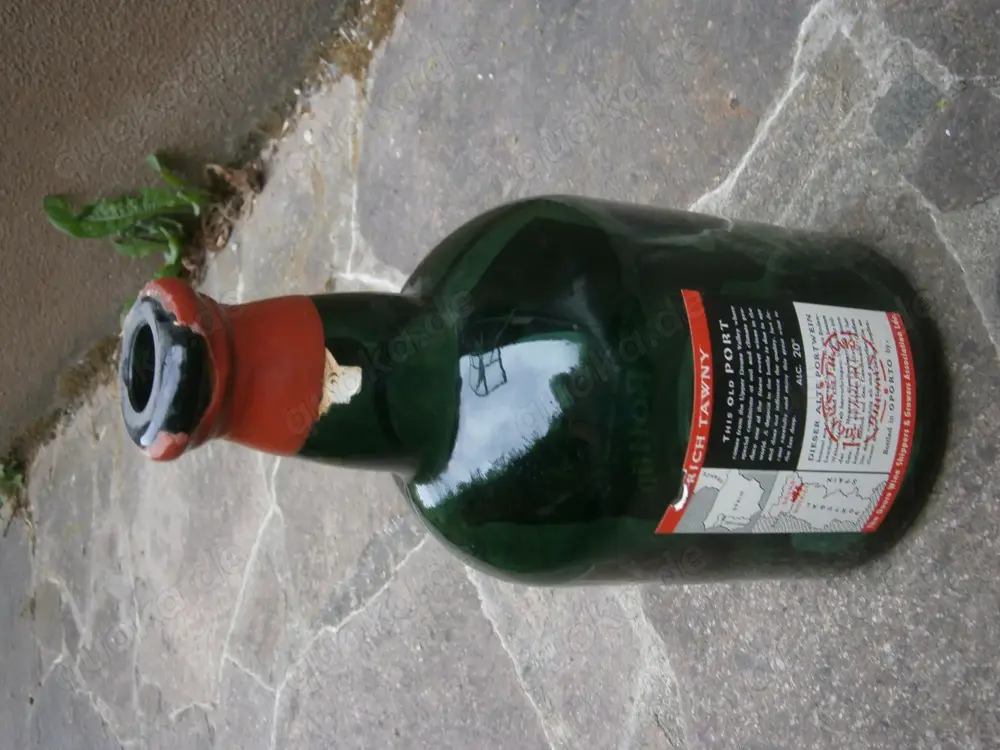 Portweinflasche 2,1L leer als Deko