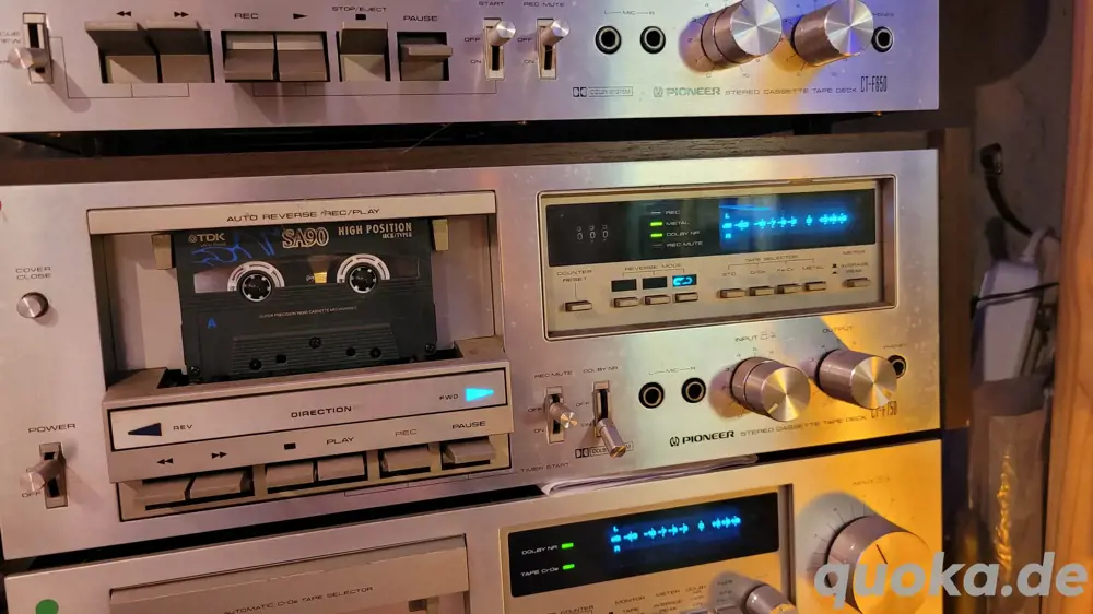 Seltenes Pioneer Tapedeck CT-F 750 Tapedeck aus der blauen Serie
