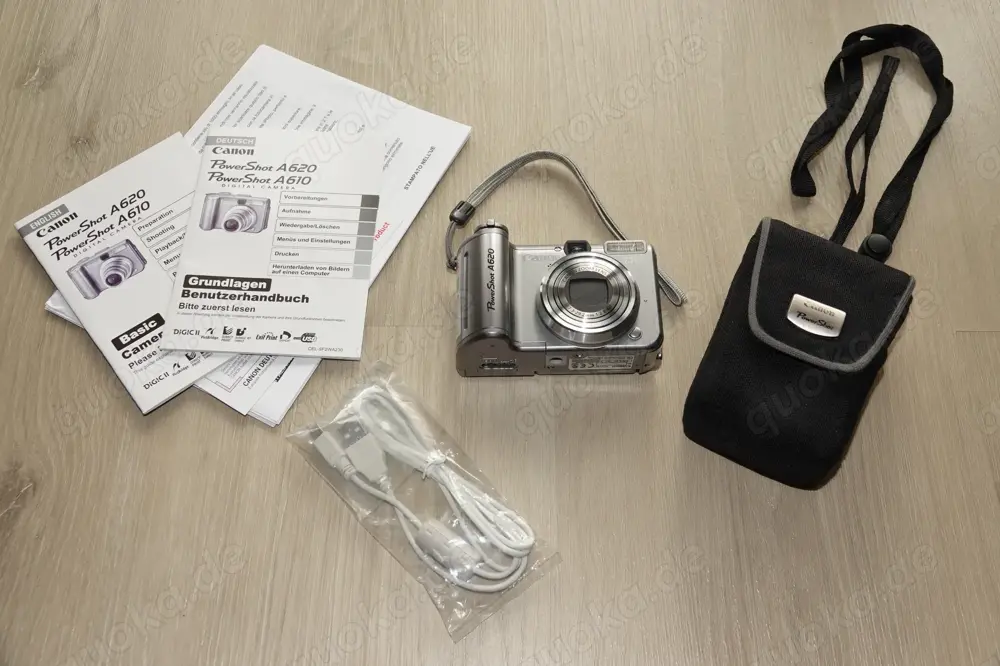 Canon PowerShot A620 mit Zubehör