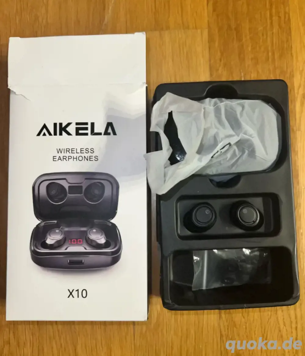 Bluetooth In Ear Kopfhörer extra Bass mit Powerbank Handy