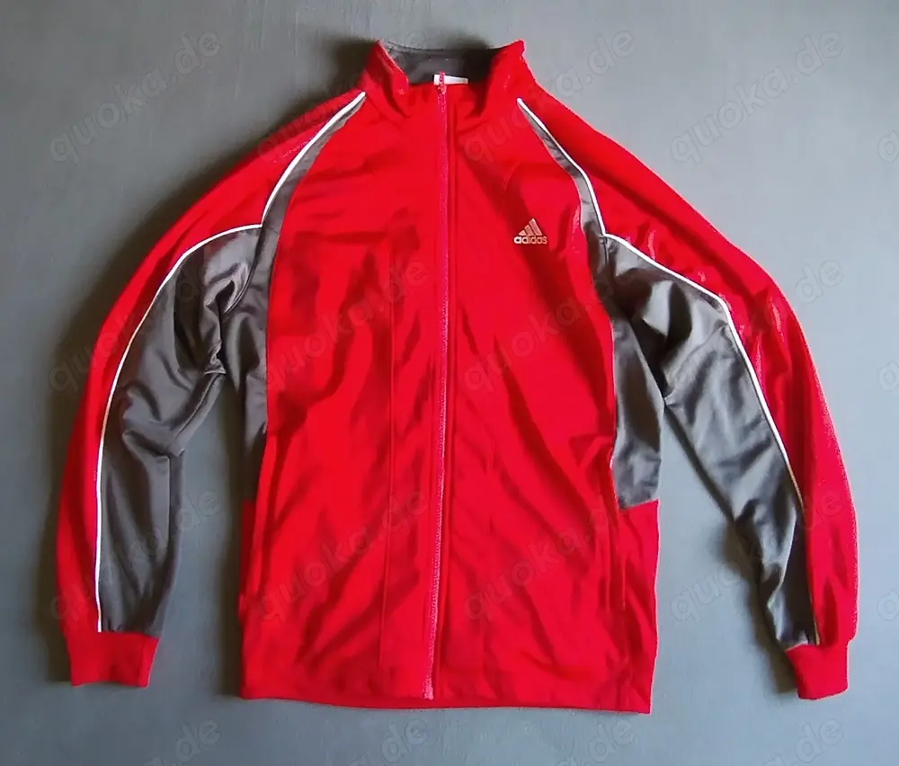 Adidas Trainingsanzug in rot grau