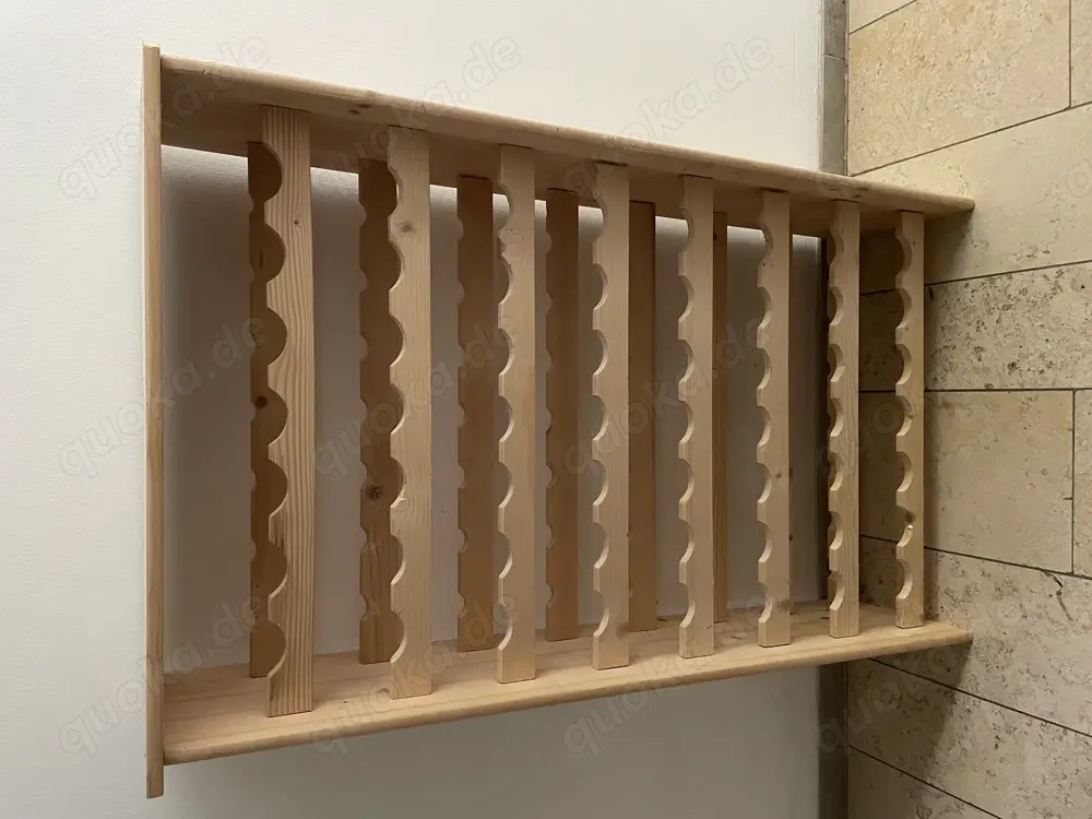 Weinregal Holz für Weinflaschen, Flaschenhalter