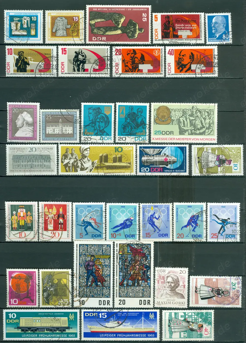 DDR gestempelt Posten aus Nr. 1306-1399