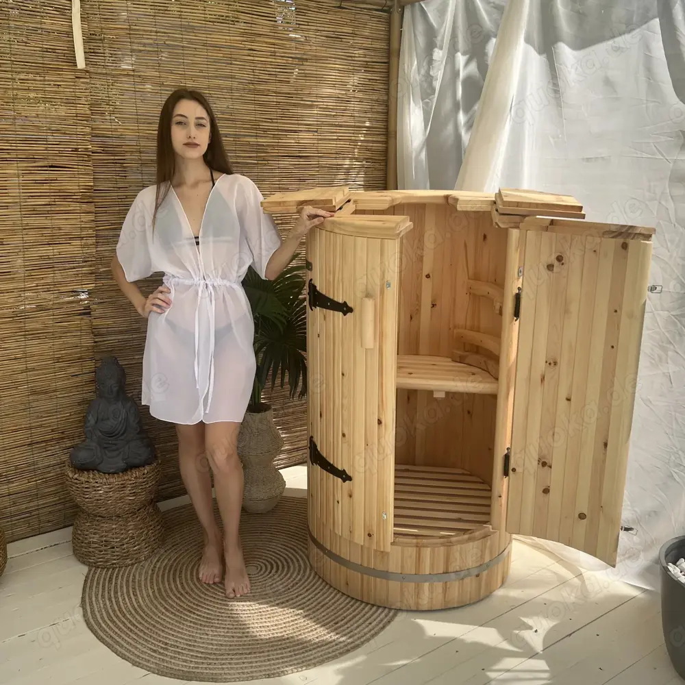 Mini sauna für balkon für badezimmer, miniatur sauna für 1 person gartensaunas, sauna innen