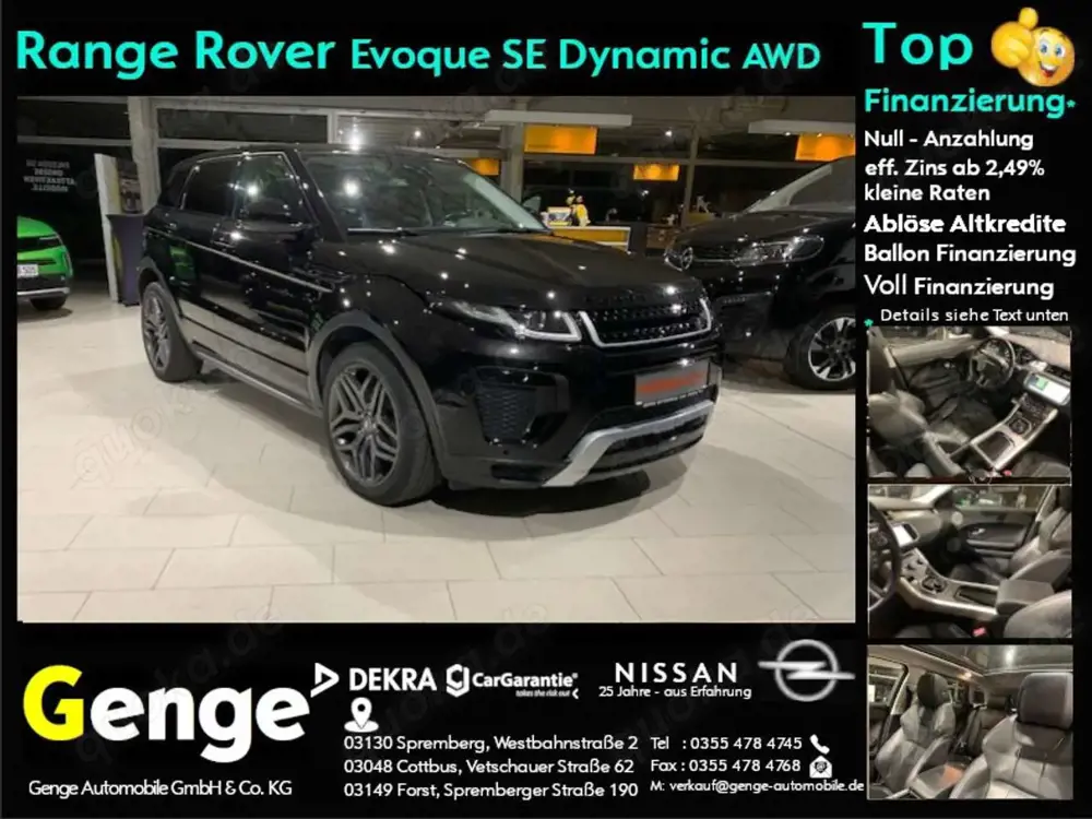Land Rover Range Rover Evoque SE Dynamic Leder,Navi,Kamera,20"