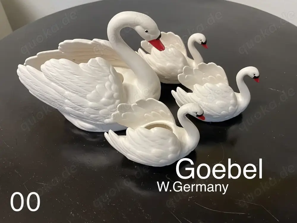 Schwäne, Keramik, Porzellan, Dekoration, Schwan, Figuren, ca. 100 Stück