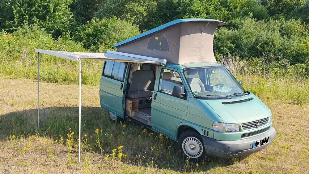 Volkswagen T4 California Coach, 1.Hd Solar Hubd Hzg DPF AHK Küche Radtr