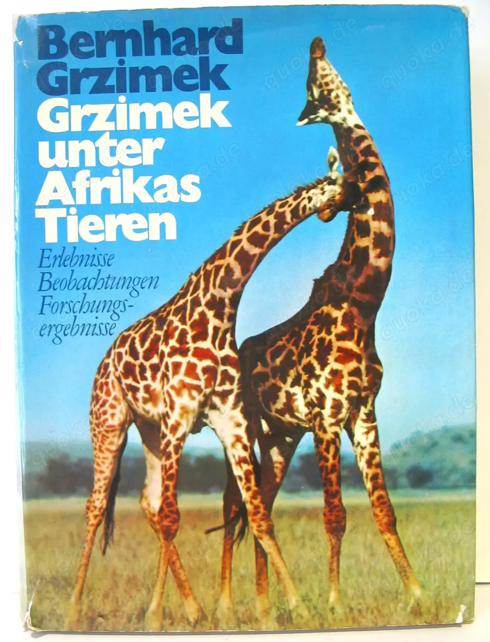 Buch - Bernhard Grzimek - Grzimek unter Afrikas Tieren - 1969 - handsigniert
