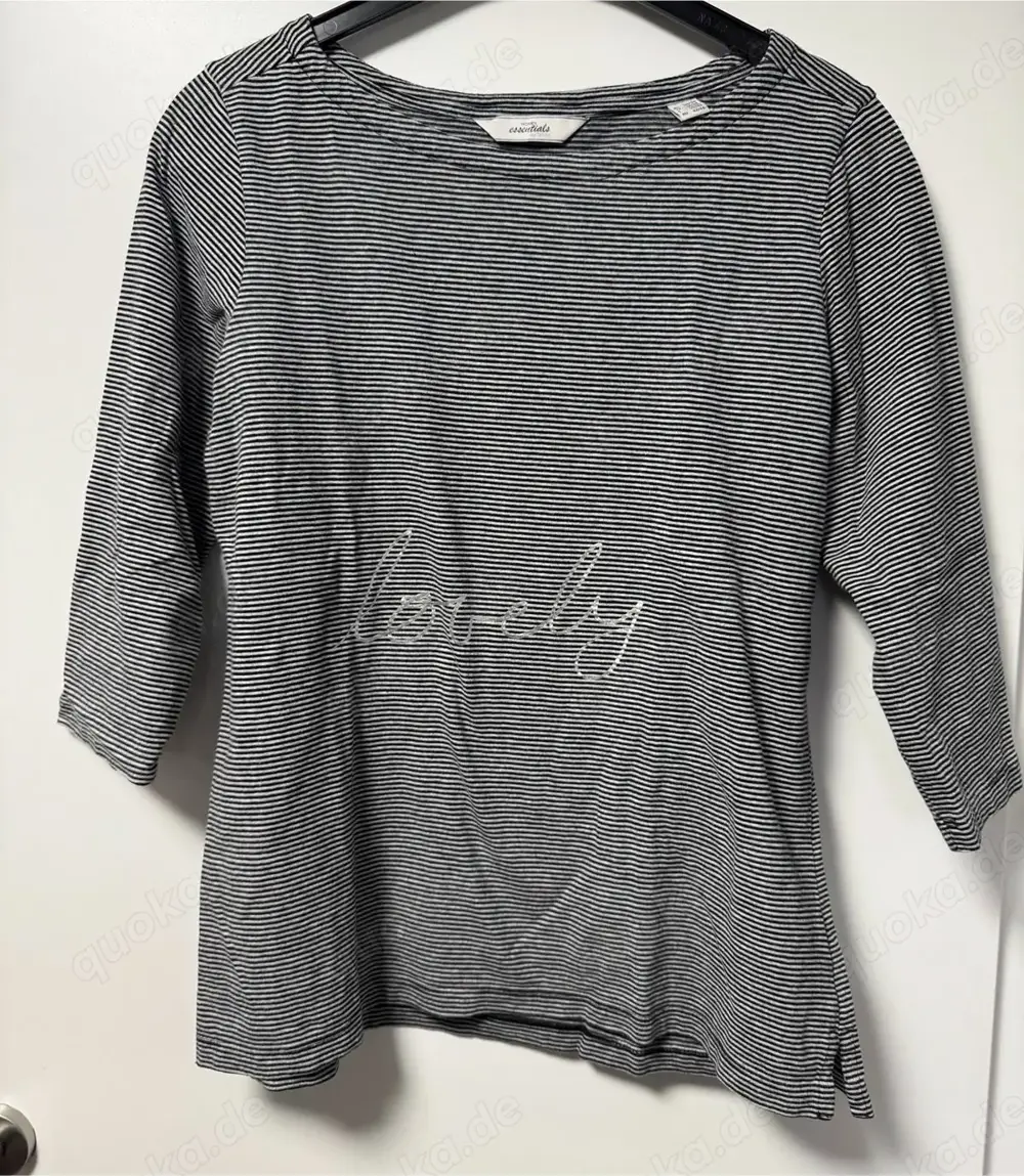 Tchibo Damen Basic Oberteil 3 4 Arm Größe 36 38