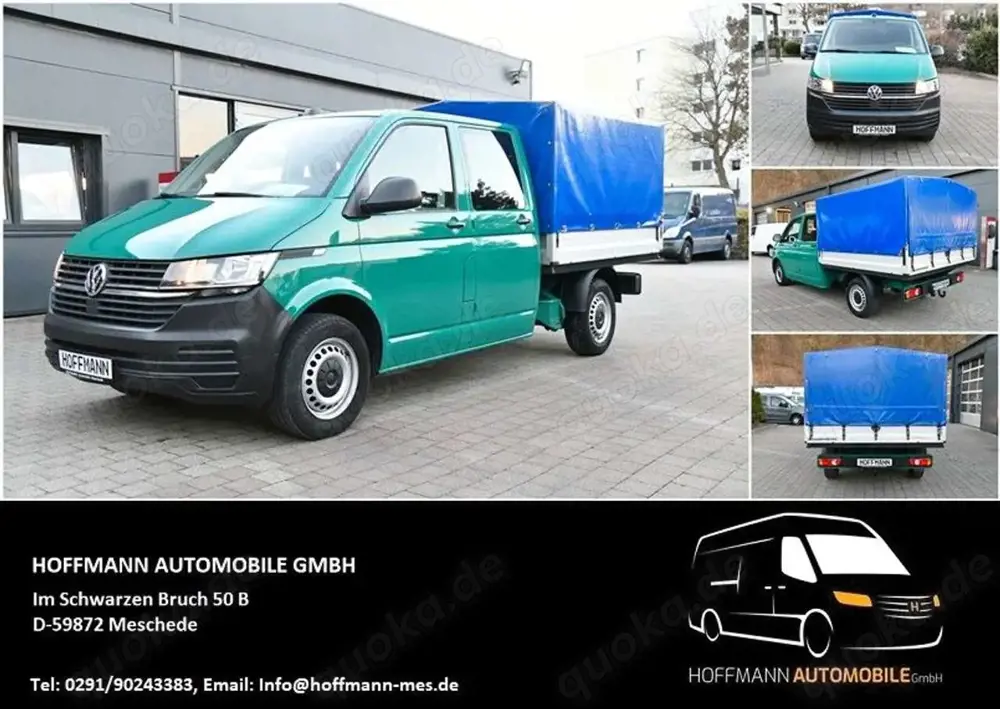 Volkswagen T6 Transporter Doka Pritsche Plane DSG 6-Sitze