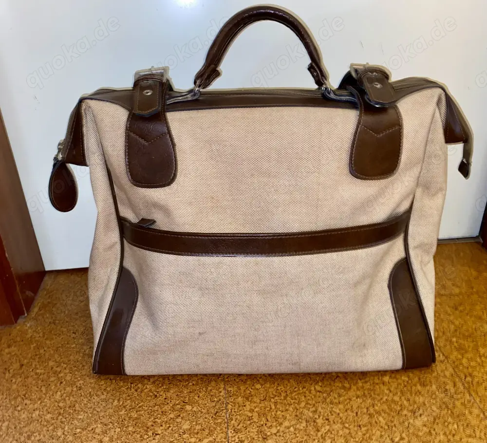 Reisetasche Sporttasche Weekender Gepäck Canvas Leder Damen Herren Vintage