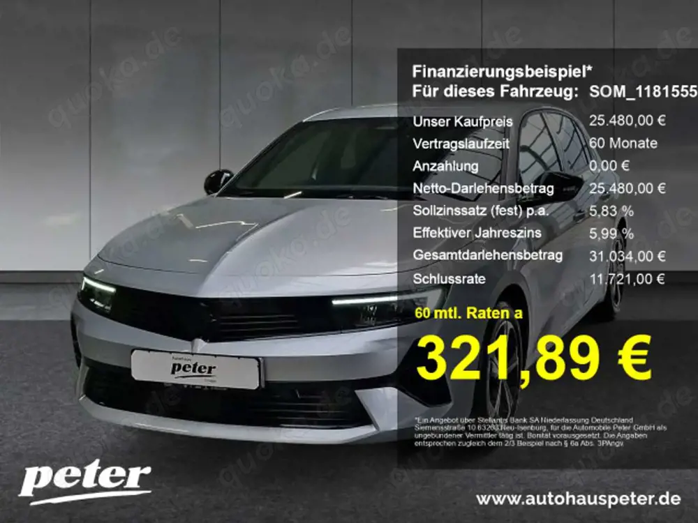 Opel Astra Astra L 1.2 GS +Allwetter+ACC+LHZ+SHZ+Key-Go+