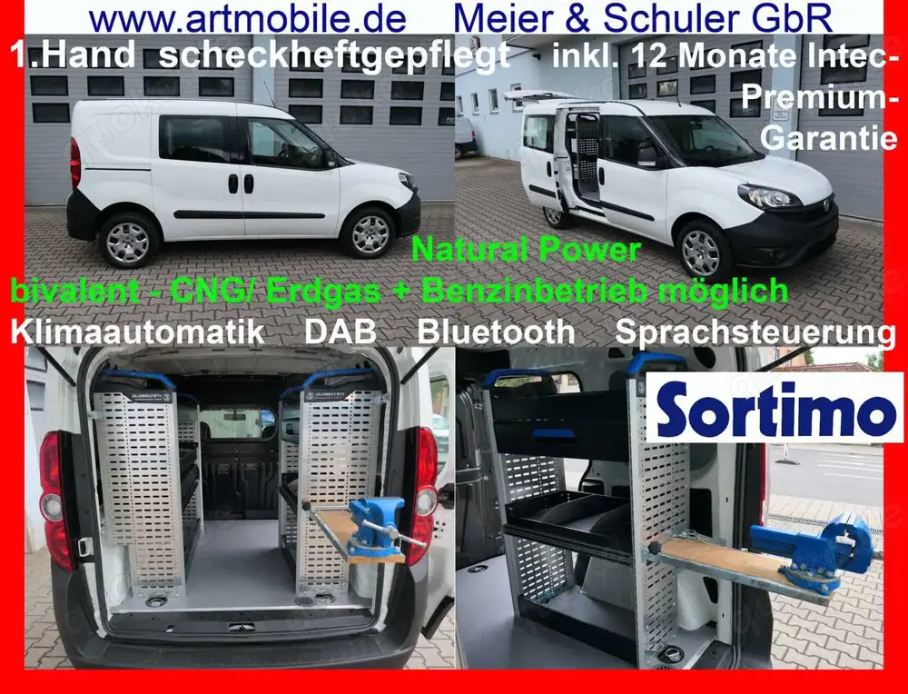 Fiat Doblo SX 1.4 Turbo CNG Erdgas+Benzin SORTIMO Garantie*