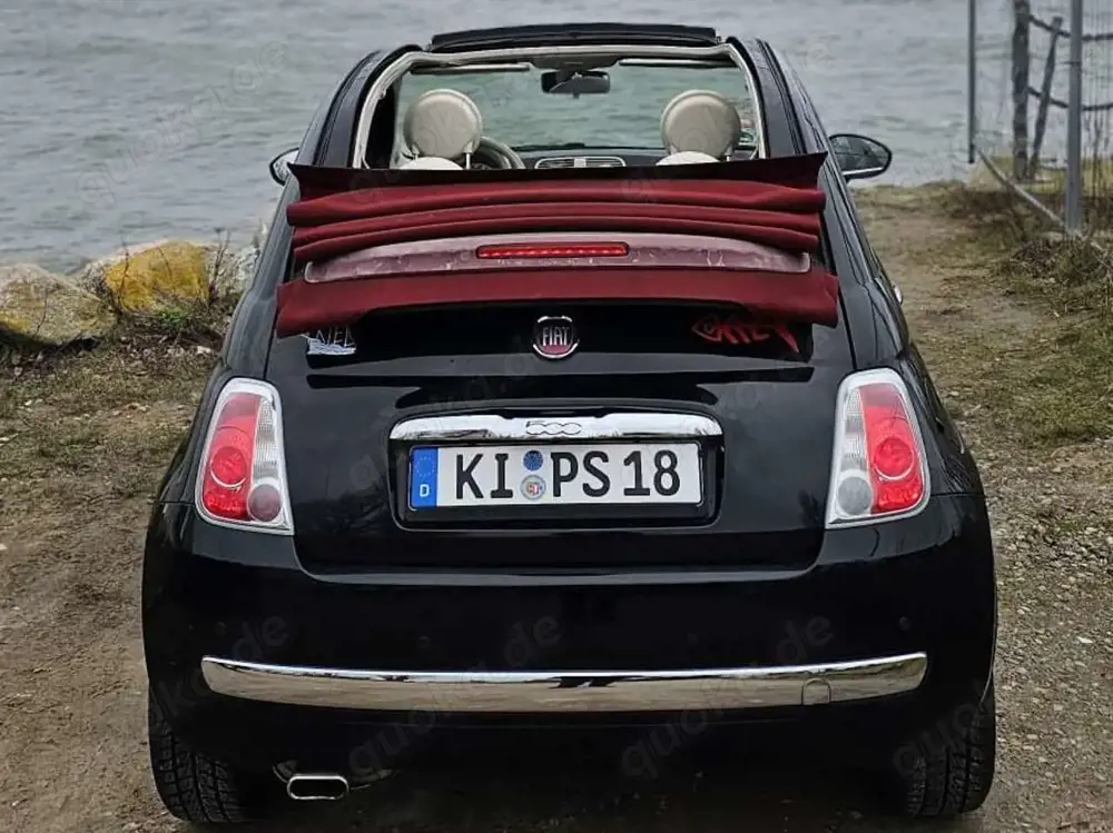 Fiat 500C Fiat 500C 1.2 Cabrio I Schwarz/rot