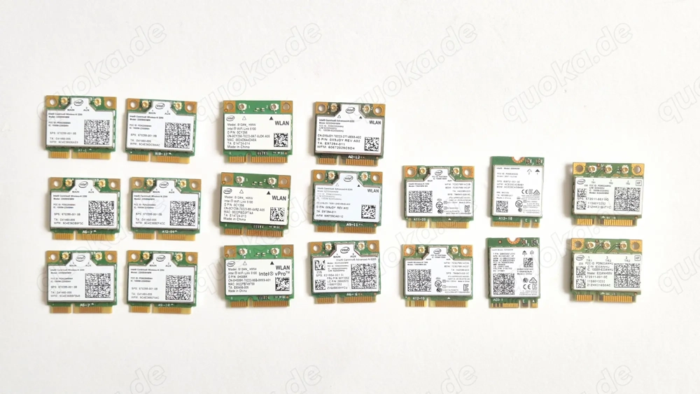Verschiedene WLan-Karten für Notebook je 4 Euro