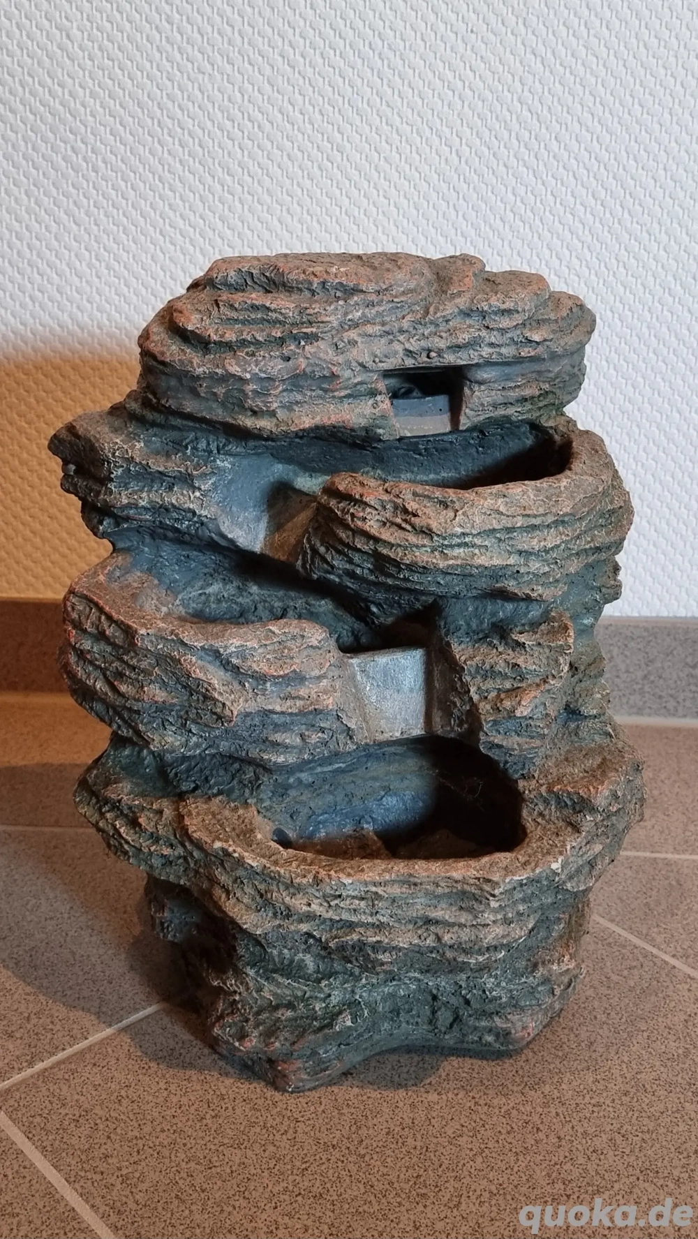 Kaskadenbrunnen | Terrarienbrunnen | Brunnen inkl. LED & Pumpe