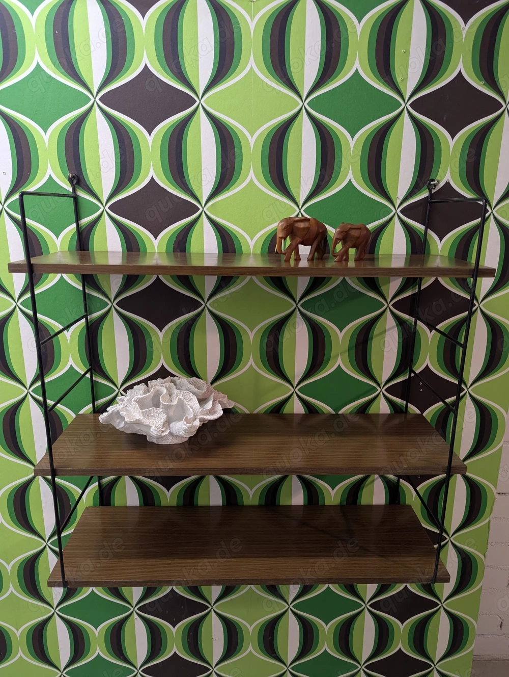 String Regal 60er 70er Nussbaum