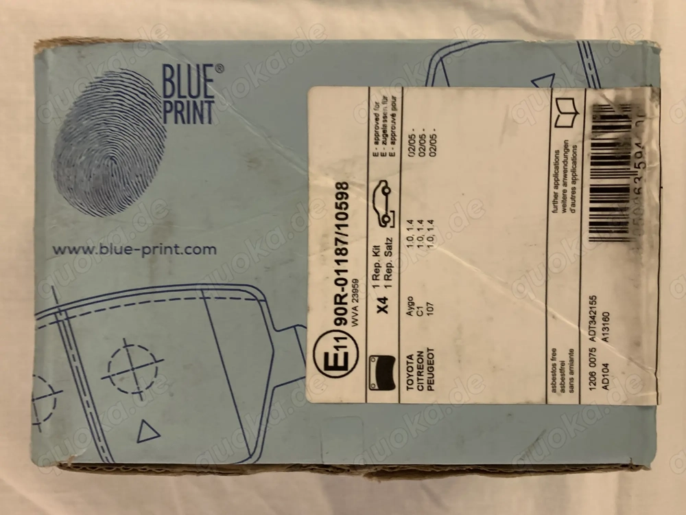 blue print bremsbelage neuverpakt
