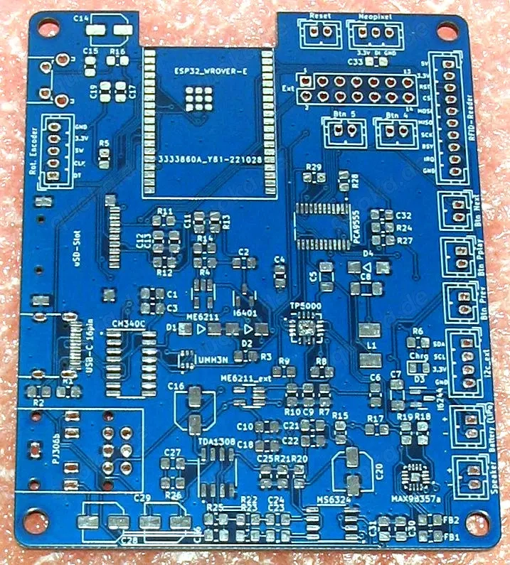 ESPuino-complete ESP32 WROVER-E rev1.0 - Platine ohne Bauteile - NEU