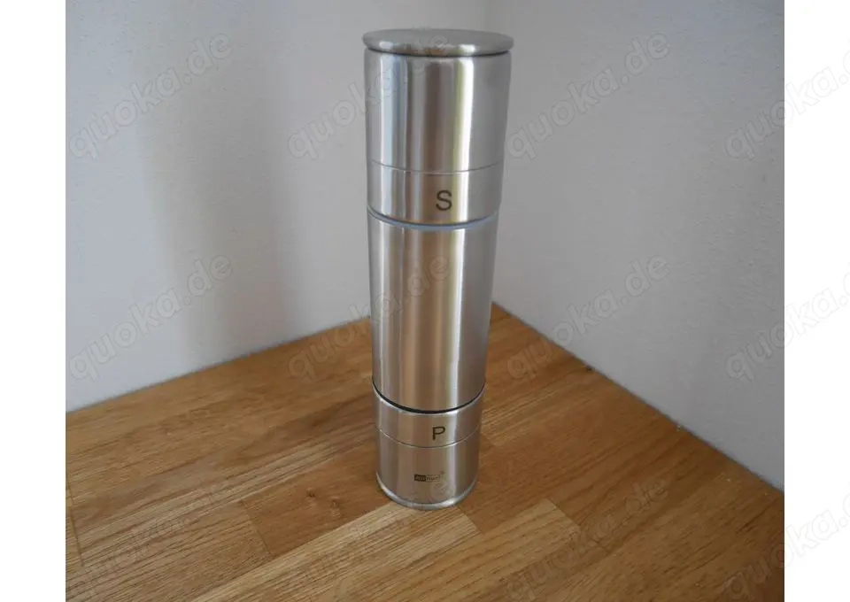 Salz- und Pfeffermühle DUOMILL von AdHoc, aus Edelstahl