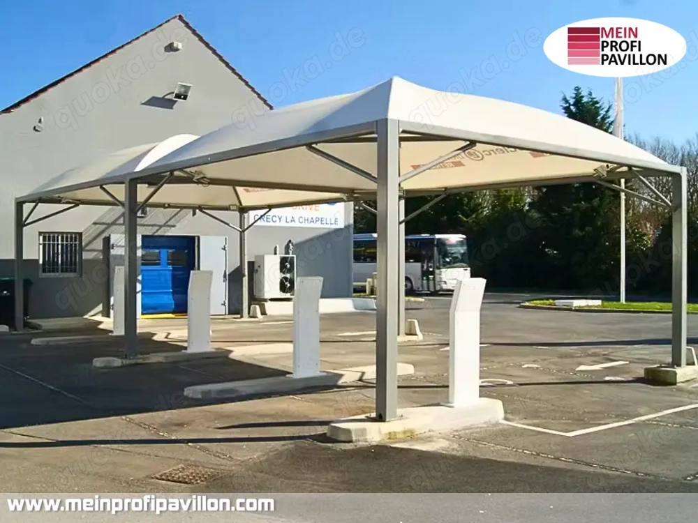 Pavillon 5x6 Überdachung Gazebo Pagodenzelt Festzelt Pvc Dach Restaurant Café Universität Zelt neu