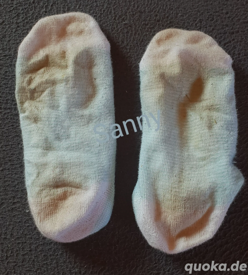 getragene Socken