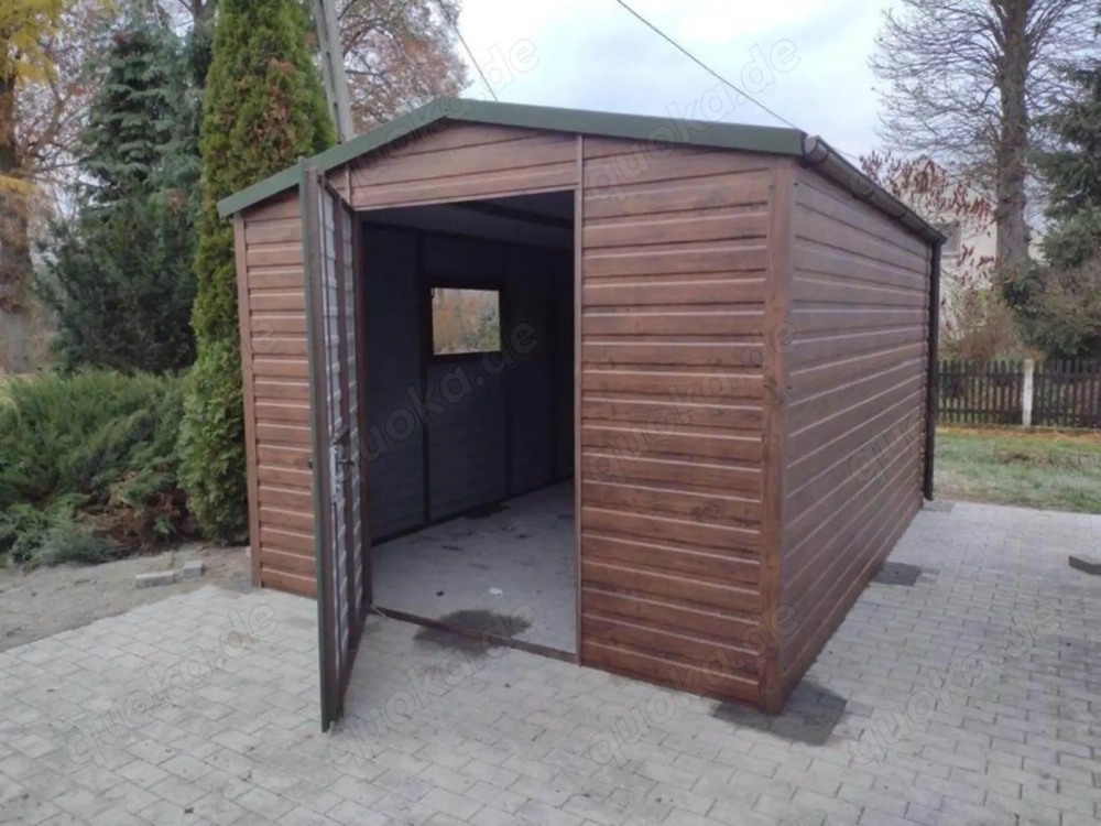 Lager KFZ Geräteschuppen Reifen Gartenhaus Blechgarage