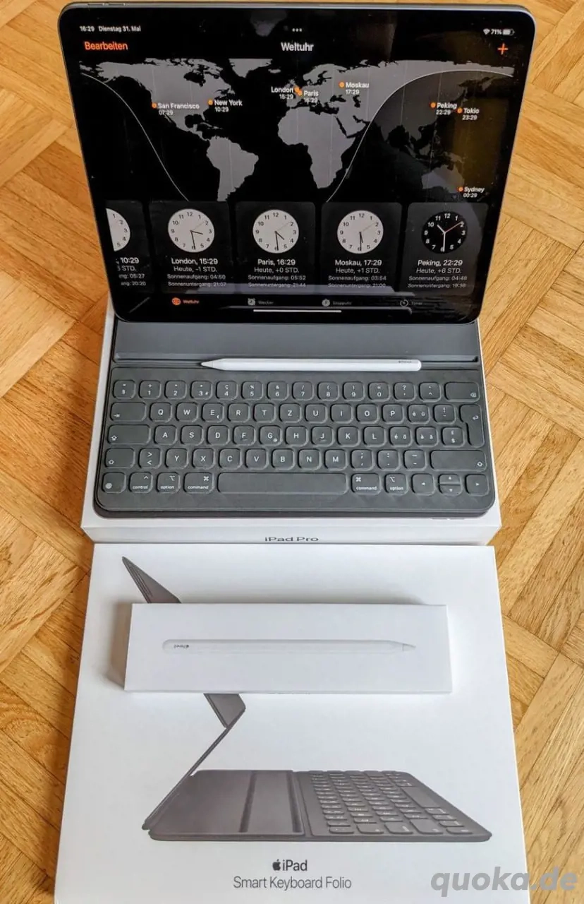 iPad Pro 2021 (5. Gen) (12.90 ", 256 GB, Space Grey)    &    Smart Keyboard Folio & Apple Penc iPad Pro 2021 (5. Gen) (12.90 ", 256 GB, Space Grey)    &    Smart Keyboard Folio & Apple Penc