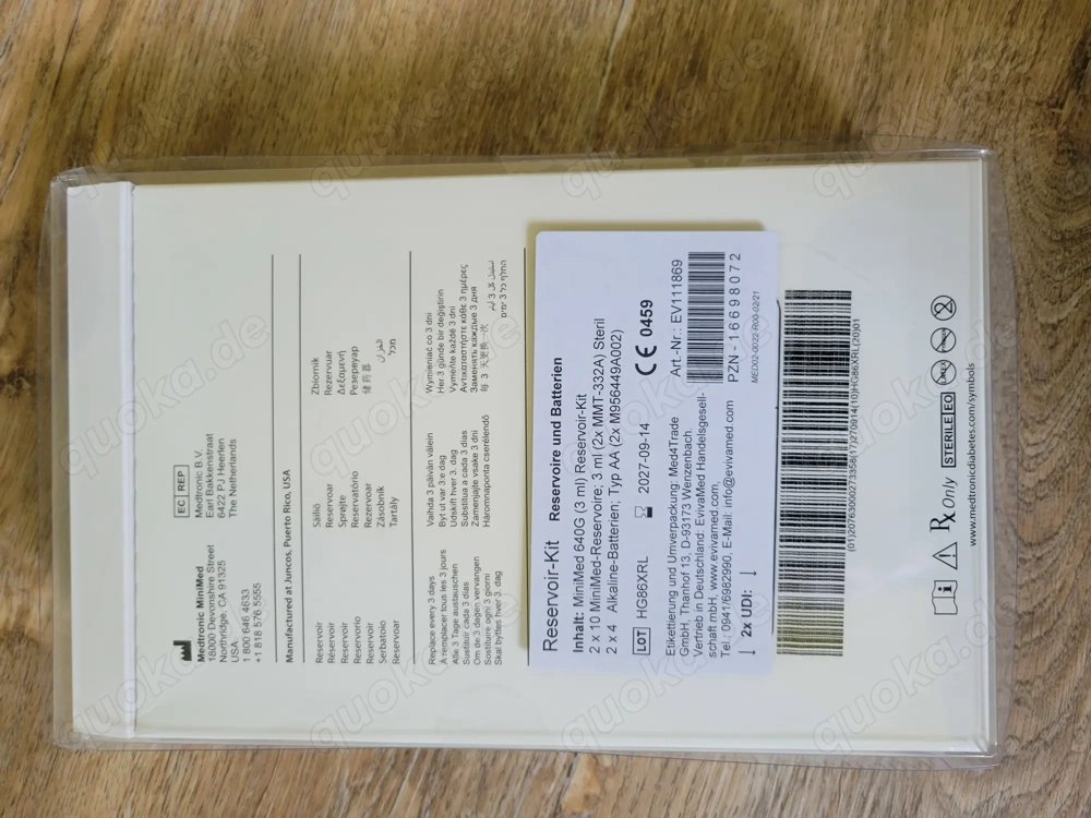 Medtronic MiniMed Reservoir-Kit 3ml - MMT-1030 20 Stück - 640G 670G 770G 780G