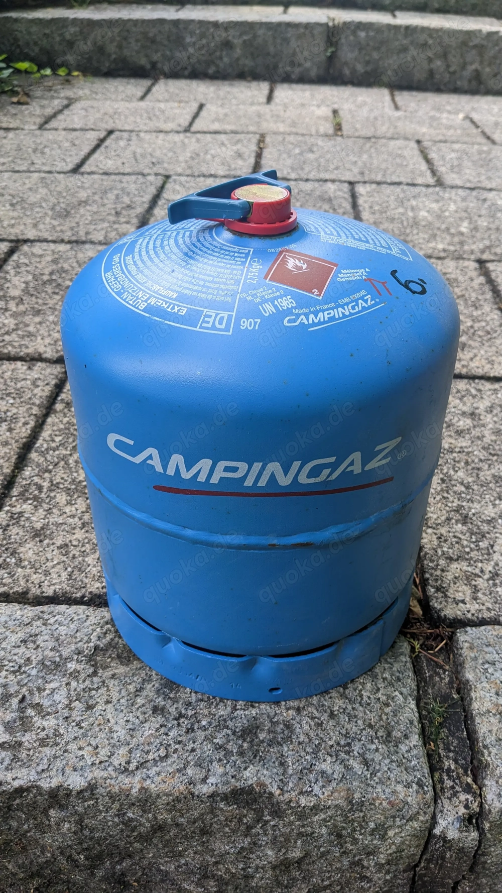 Campingaz R 907 Gefüllte Gasflasche - 2,75kg, Blau
