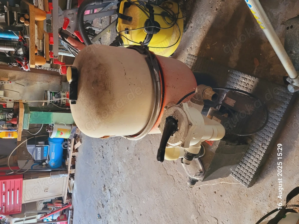 Sandfilteranlage, mit Rückspülung, älter