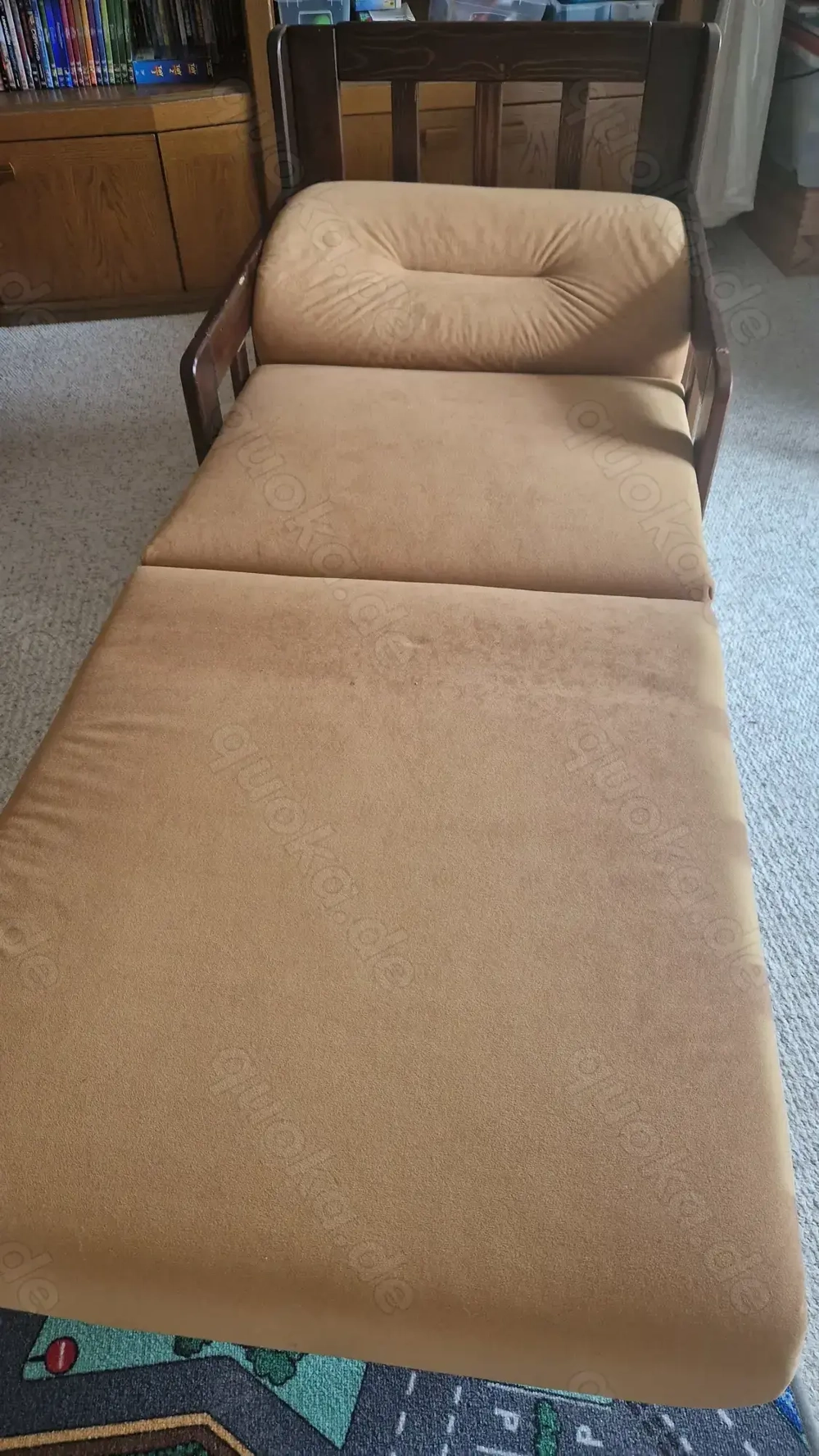 Schlaffunktionssessel, vom Sessel zum Bett. Platzsparend