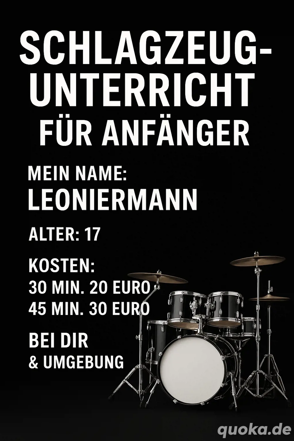 Schlagzeug Unterricht