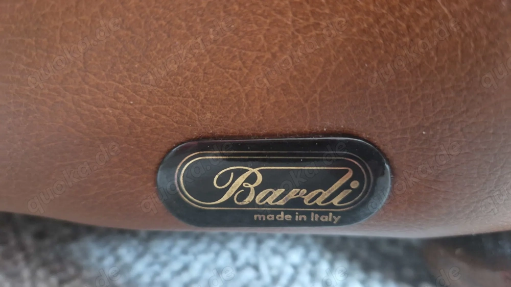 Couch +2 Sessel cognacfarben,Lederimitat,Holz,außergewöhnlich