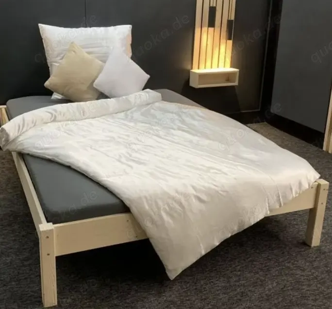 Bett 140 200 aus Massivholz inkl. Lattenrost   sofort abholbar